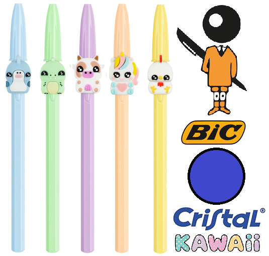 Bolígrafo Bic Cristal Kawaii